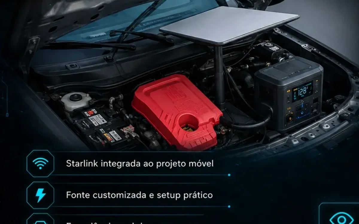 Starlink integrada ao projeto automotivo